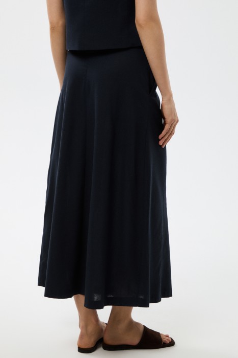 юбка из смесового льна по цене 3680 руб вид справа