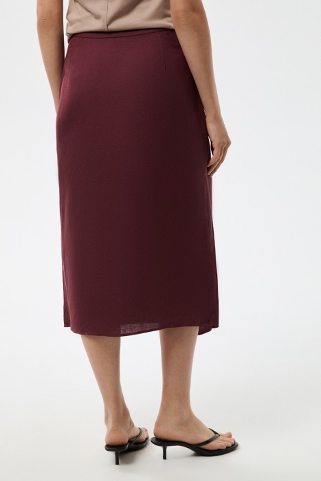 юбка из смесового льна по цене 3060 руб вид справа