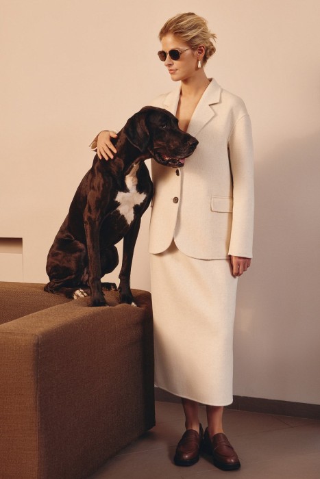 юбка из смесовой шерсти от бренда снежная королева вид слева