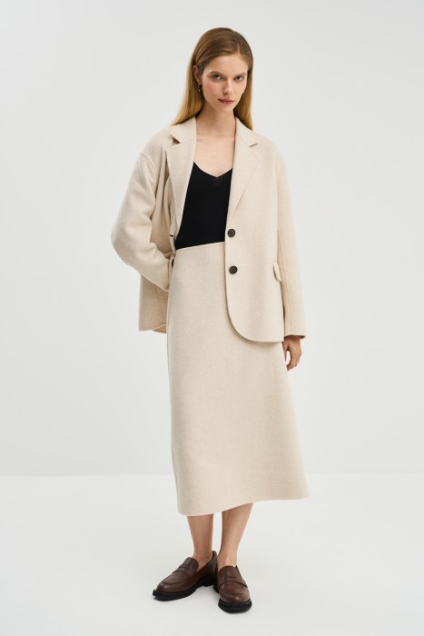 юбка из смесовой шерсти по цене 2820 руб вид справа