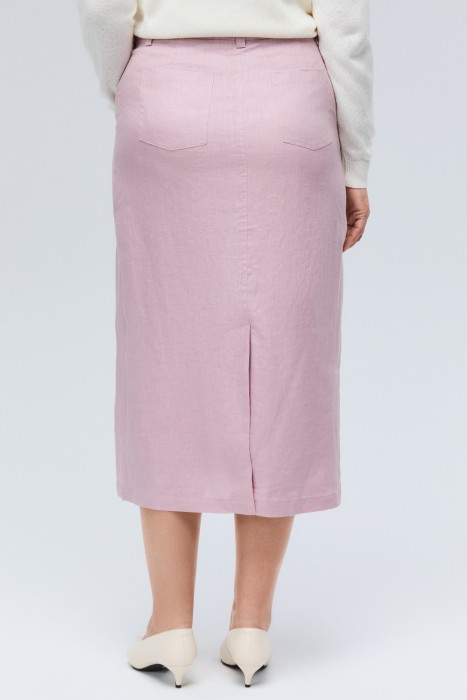 юбка изо льна по цене 4320 руб вид справа