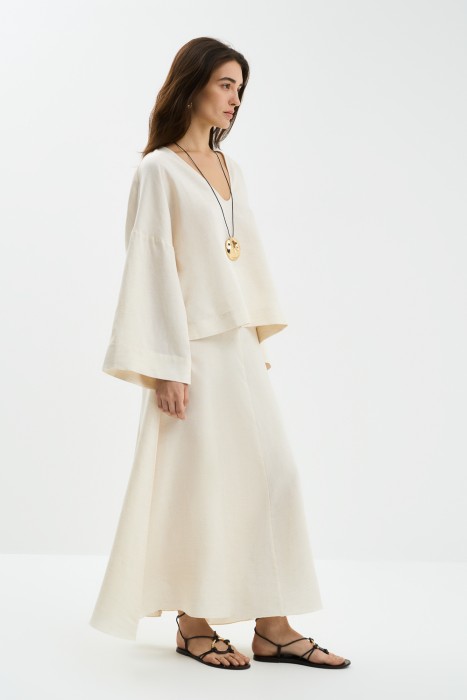 юбка макси из россии вид сбоку