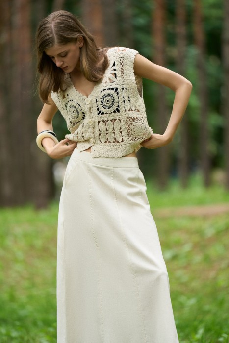 юбка макси от бренда снежная королева вид слева