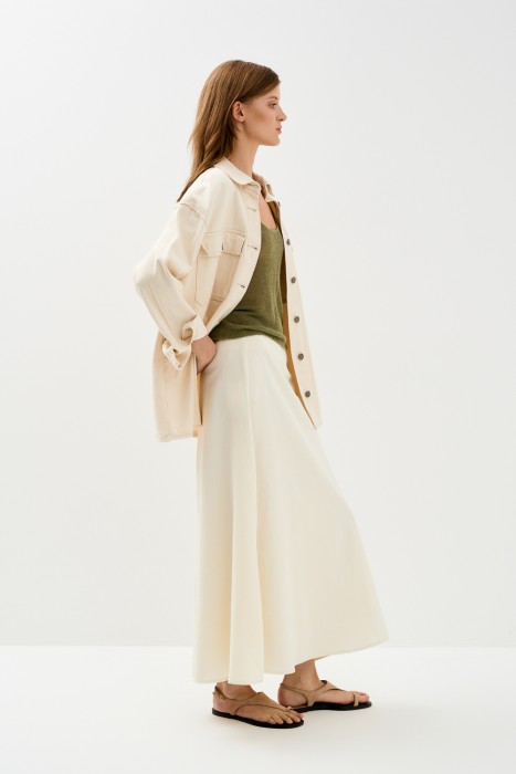 юбка-миди от бренда снежная королева вид слева