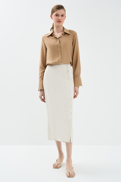 юбка миди от бренда снежная королева вид слева