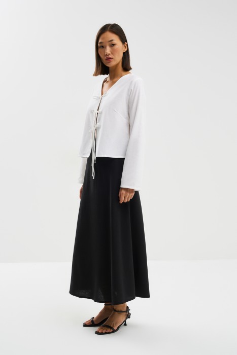 юбка-миди от бренда снежная королева вид слева