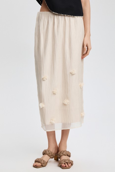 юбка с декором от бренда снежная королева вид слева