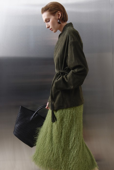 юбка с длинным ворсом по цене 3400 руб вид справа