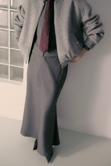 юбка с фактурным рисунком от бренда снежная королева вид слева