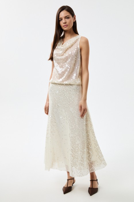 юбка с пайетками по цене 4320 руб вид справа