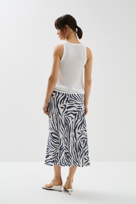 юбка с принтом по цене 1860 руб вид справа