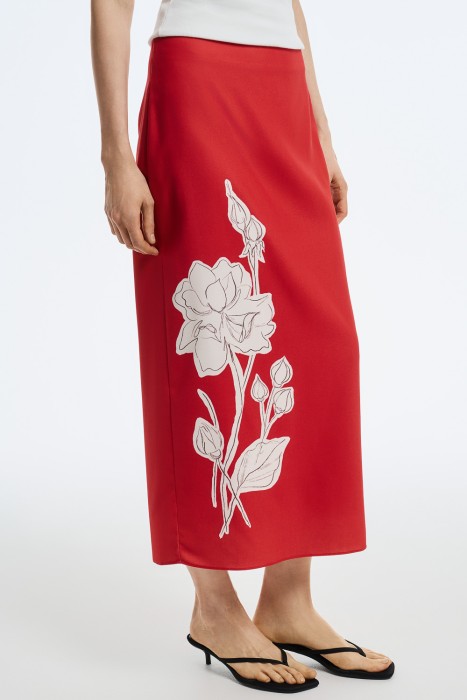 юбка с принтом по цене 1860 руб вид справа