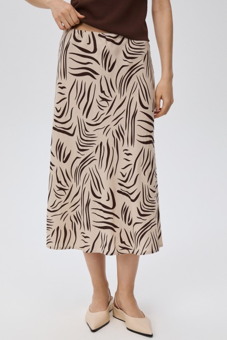 юбка с принтом от бренда снежная королева вид слева