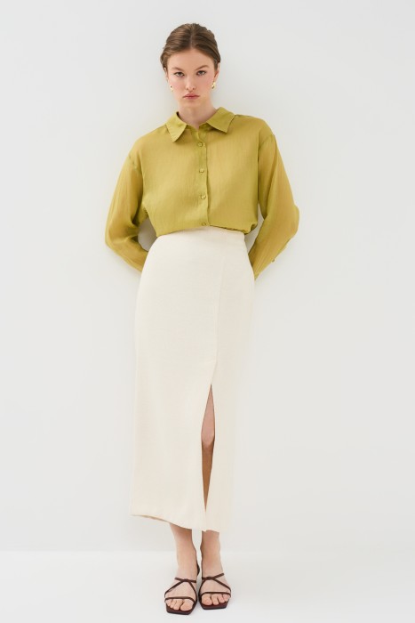 юбка с разрезом 762376003 фотография