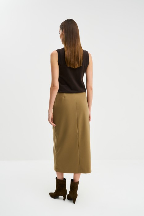 юбка с разрезом из россии вид сбоку