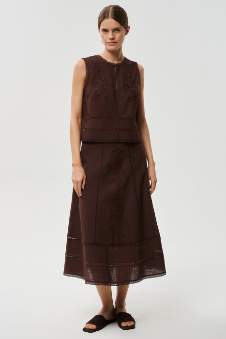 юбка с вышивкой 813033003 фотография