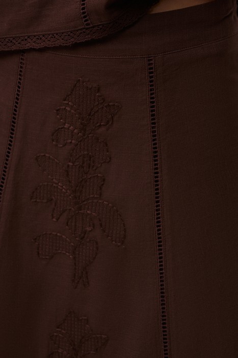 юбка с вышивкой по цене 3060 руб вид справа