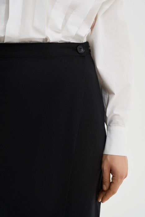 юбка с запахом от бренда снежная королева вид слева