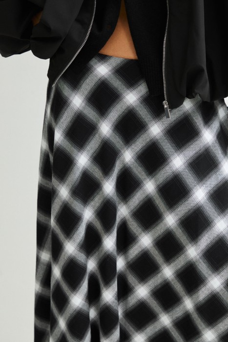 юбка в клетку из россии вид сбоку