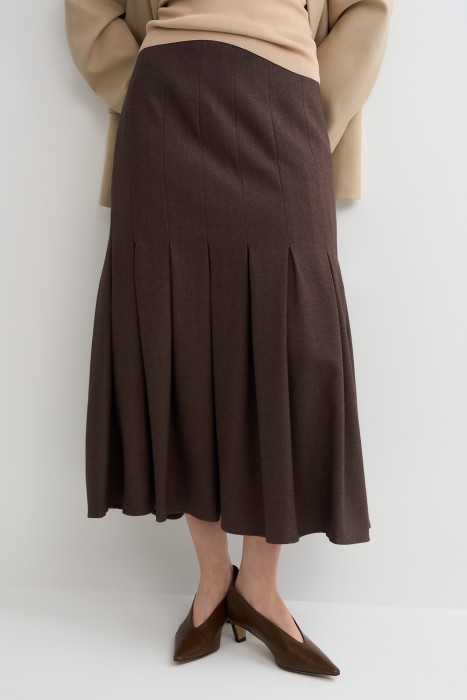 юбка в складку от бренда снежная королева вид слева