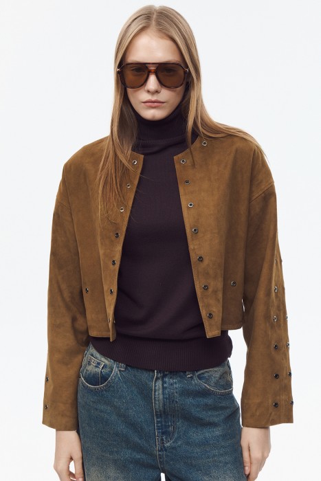 замшевая куртка 804511003 фотография