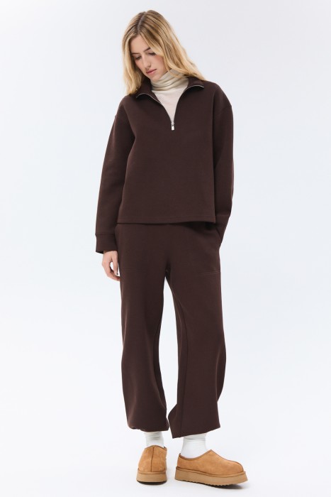 замшевые полуботинки с овчиной от бренда снежная королева вид слева