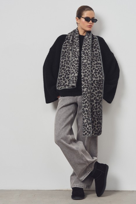 замшевые полуботинки с овчиной от бренда снежная королева вид слева