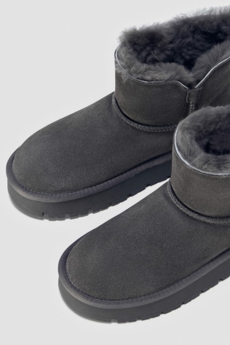 замшевые полуботинки с овчиной из россии вид сбоку