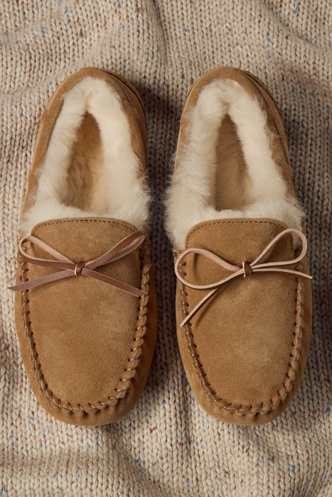 замшевые полуботинки с овчиной из россии вид сбоку
