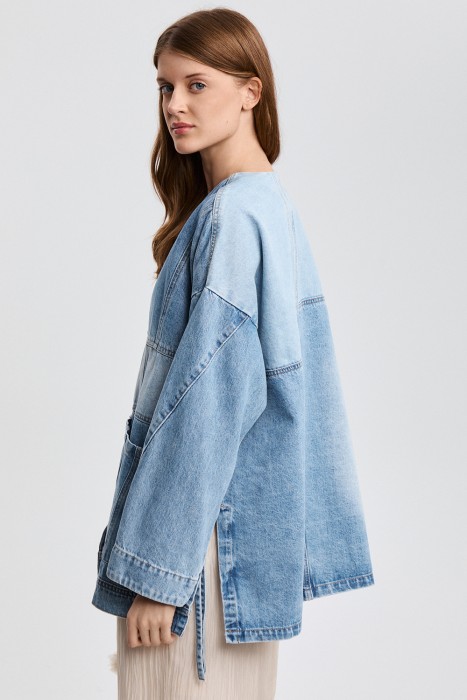 жакет из денима по цене 7320 руб вид справа