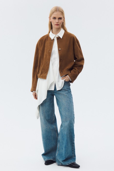 жакет из натуральной замши 804074003 фотография