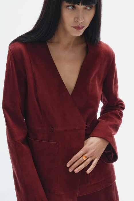 жакет из натуральной замши 812244003 фотография