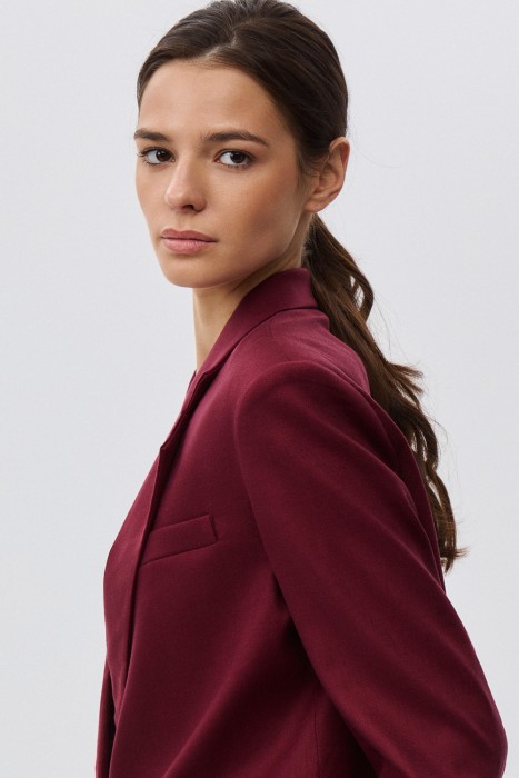 жакет из смесового льна из россии вид сбоку