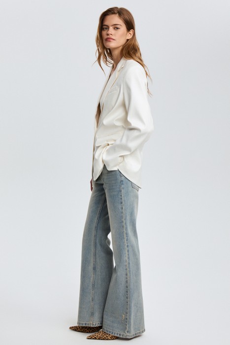 жакет из смесового льна 815083003 фотография