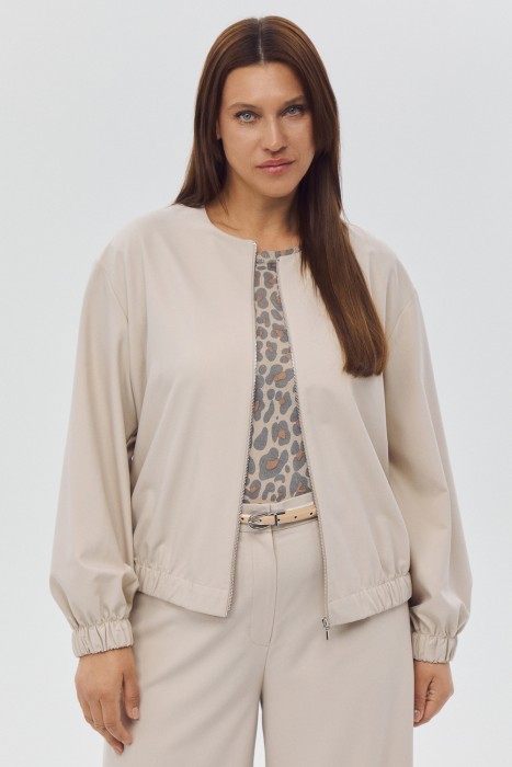 жакет на молнии от бренда снежная королева вид слева