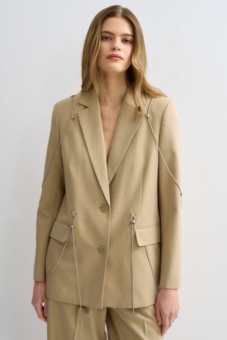 жакет с декором 802121003 фотография