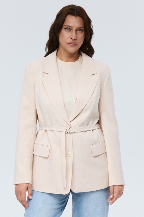 жакет с поясом от бренда снежная королева вид слева