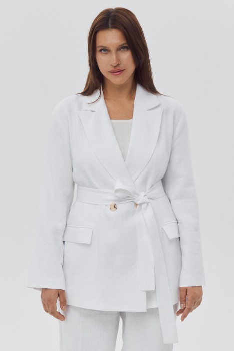 жакет с поясом от бренда снежная королева вид слева