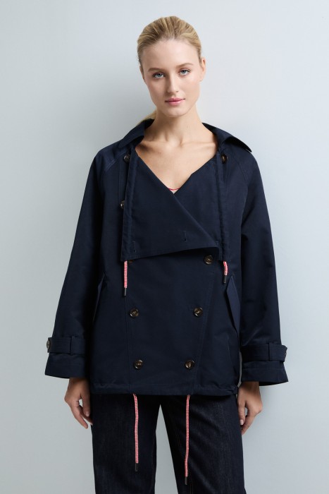 жакет-тренч от бренда снежная королева вид слева