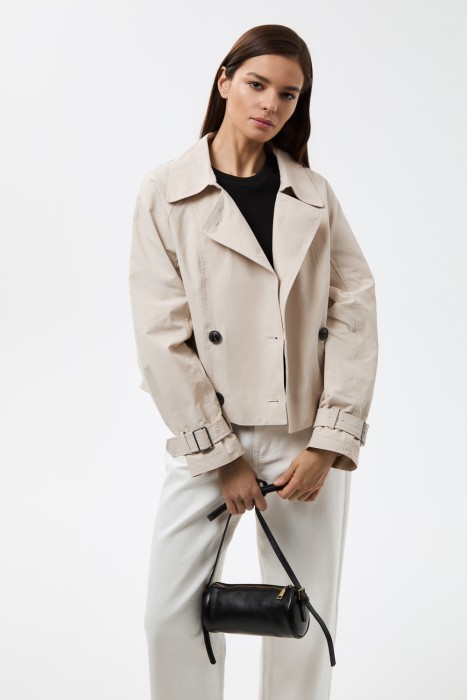 жакет-тренч от бренда снежная королева вид слева