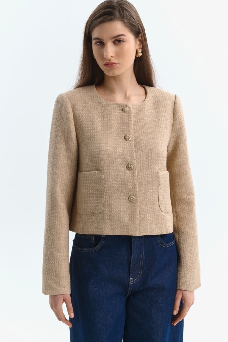 жакет от бренда снежная королева вид слева