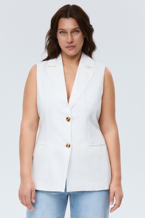 жилет изо льна 821070003 фотография