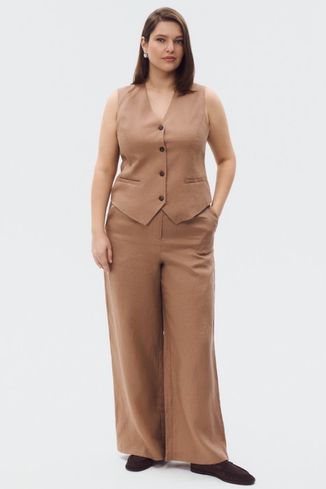 жилет изо льна 821073003 фотография