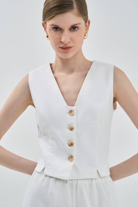 жилет изо льна 754632003 фотография
