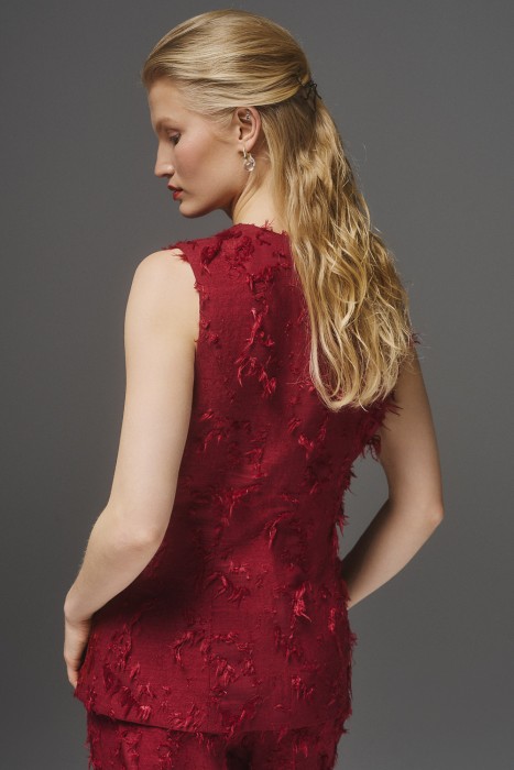 жилет с декором из россии вид сбоку