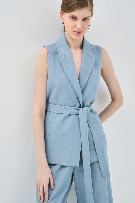 жилет с поясом 767833003 фотография