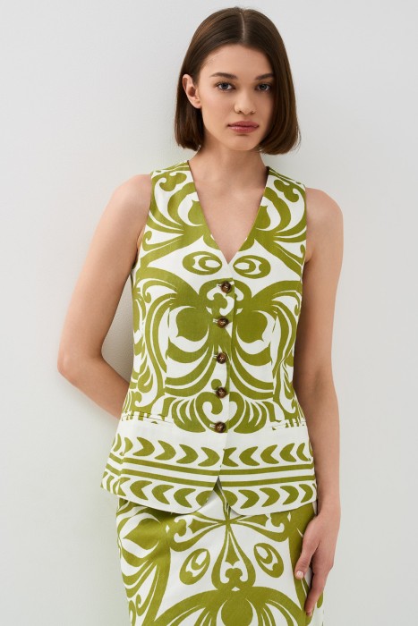 жилет с принтом по цене 2760 руб вид справа