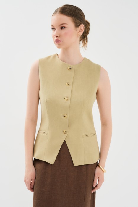 жилет от бренда снежная королева вид слева