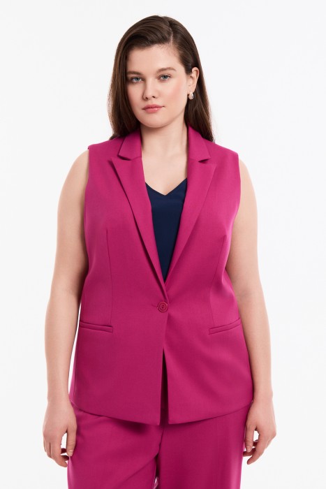 жилет от бренда снежная королева вид слева