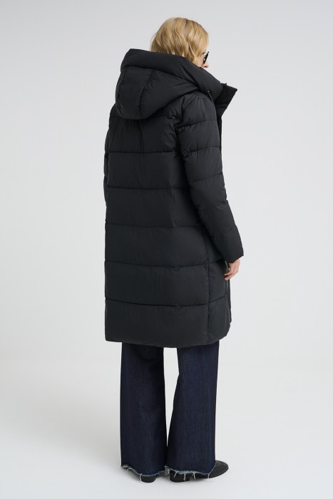 зимнее пальто с капюшоном по цене 6440 руб вид справа